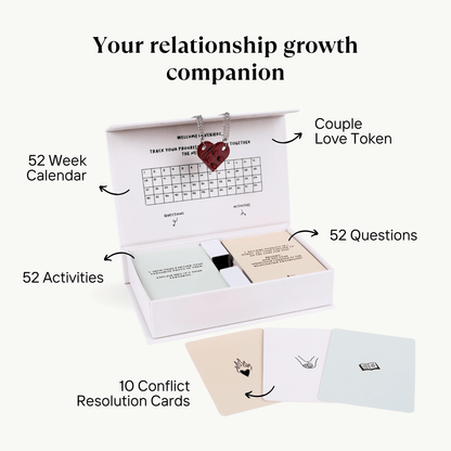 What is in A Year of Us Couple Card Game